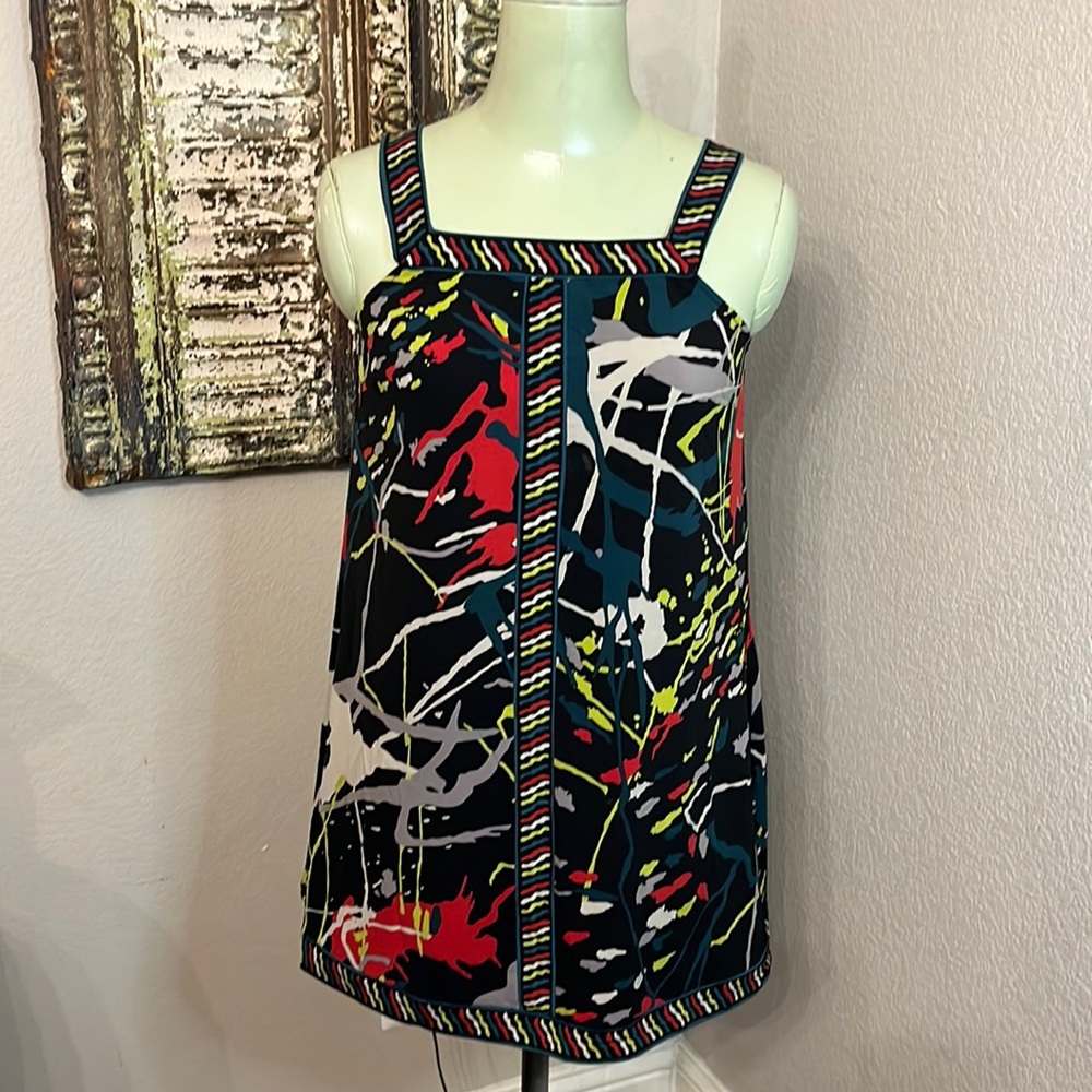 BCBG Maxazria graffiti print Slip on Dress size XS